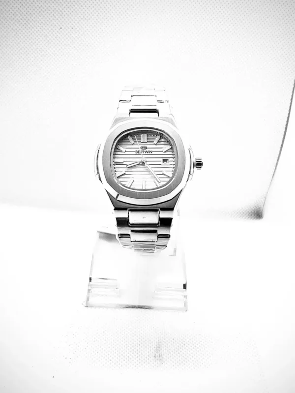 Bestwin White Dial with Stainless Steel Chain