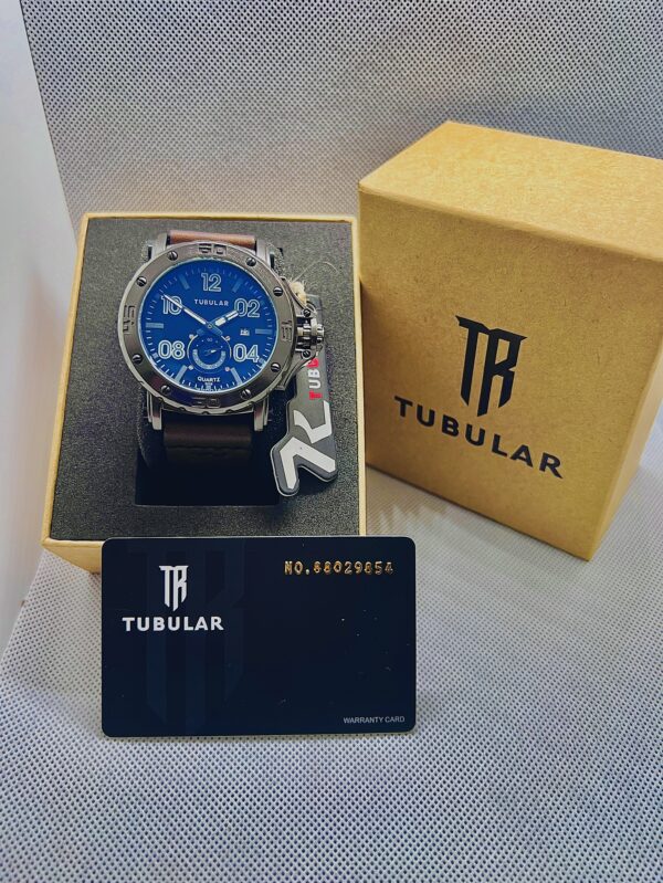Tabular Analog Watch Ganiune Leather Strape