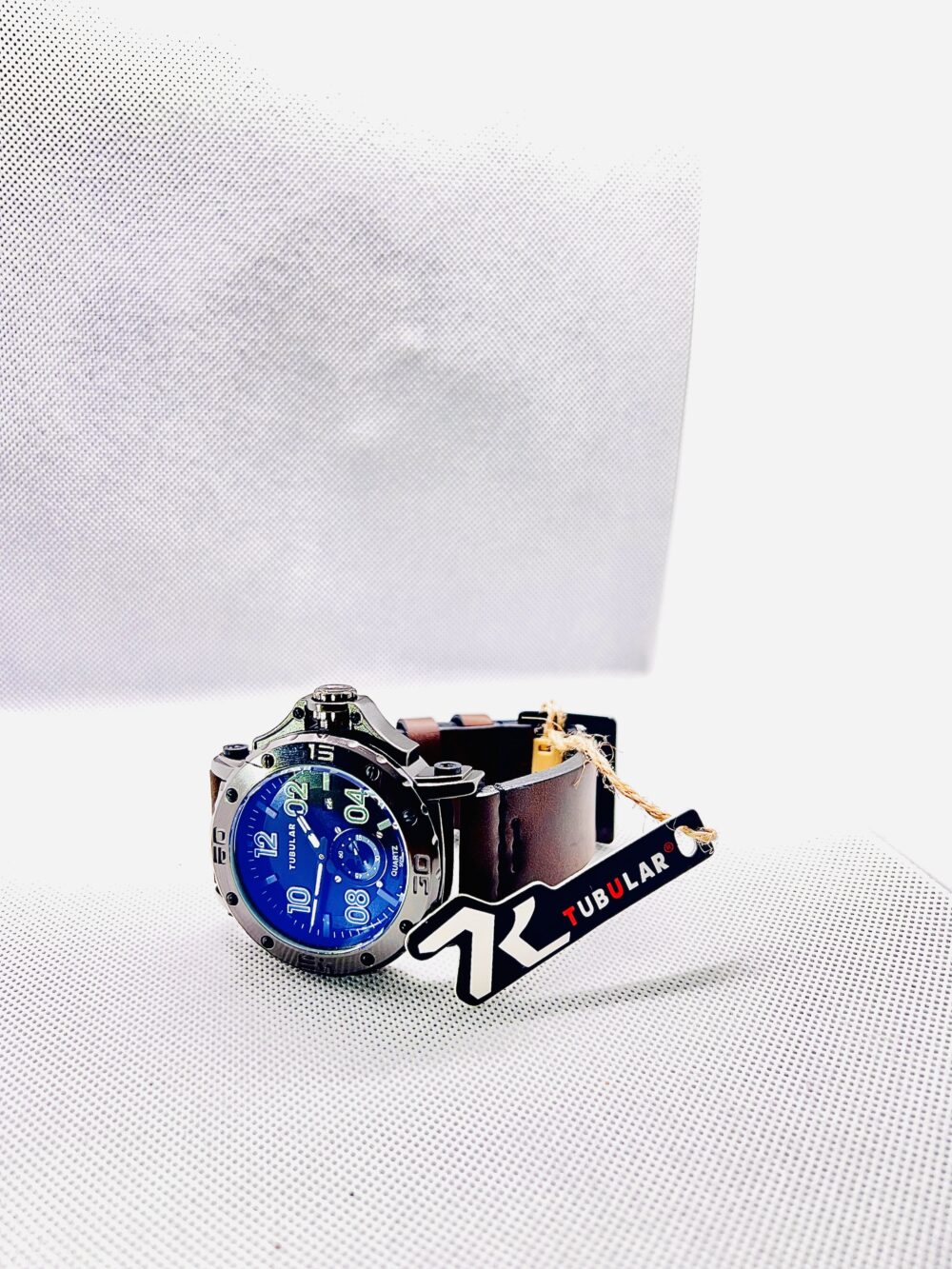 Tabular Analog Watch Ganiune Leather Strape - Image 2