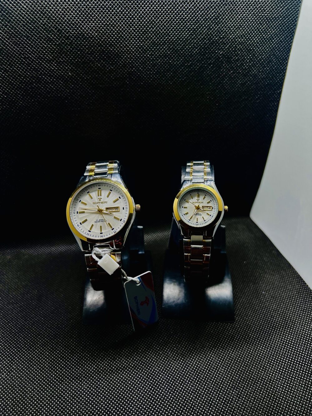 Bopheri Couple Watch White Dial - Image 2