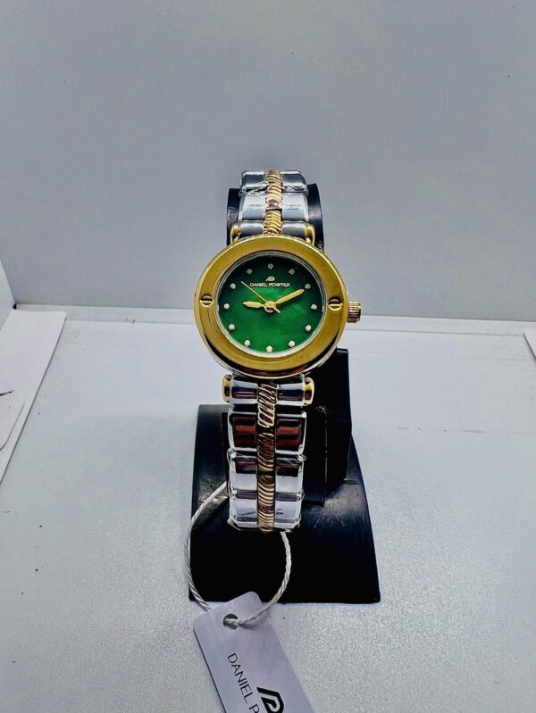 Daniel Powter Women Luxury Watch Gold Green Dial Model W-2080