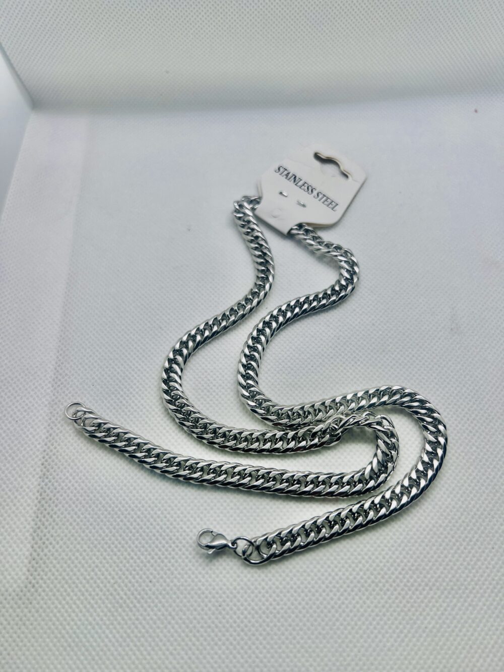 Stainless Steel Cuban Link Chain - Image 3